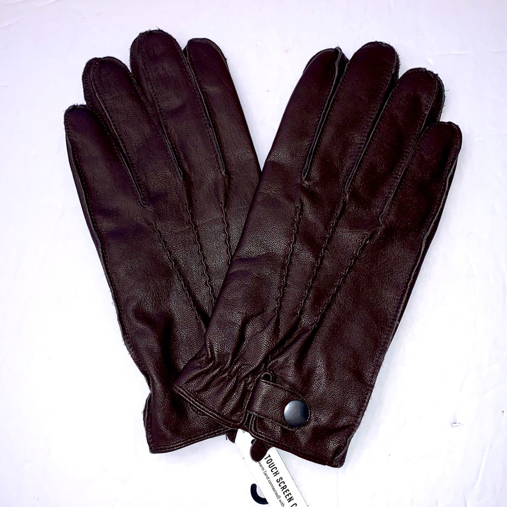 Express Genuine Leather Touchscreen Compatible Gloves